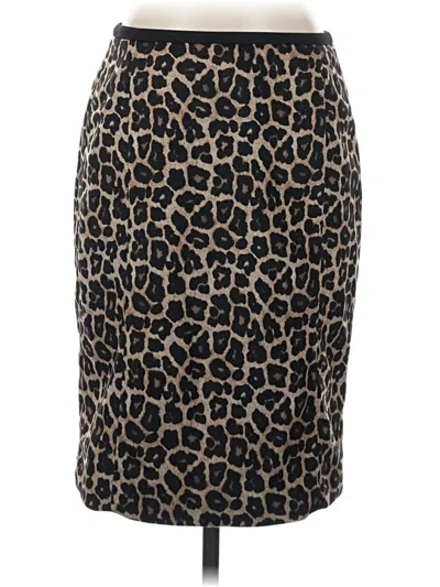 Pre-owned Liz Claiborne Career Casual Skirt In Brown