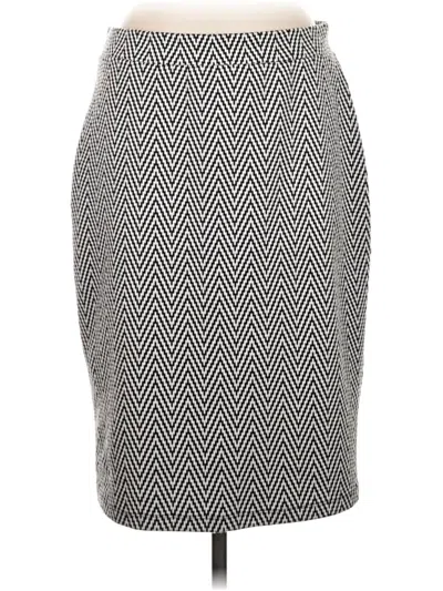 Pre-owned Liz Claiborne Career Casual Skirt In Gray