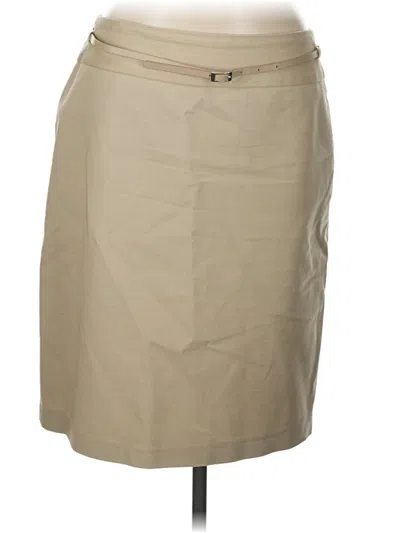Pre-owned Liz Claiborne Career Casual Skirt In Tan