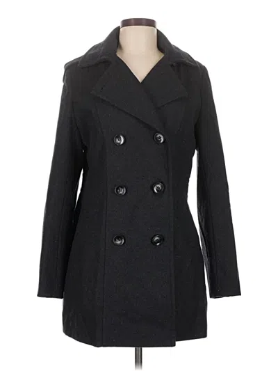 Pre-owned Liz Claiborne Career Coat In Gray