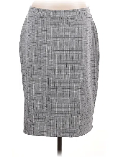 Pre-owned Liz Claiborne Career Formal Skirt In Gray