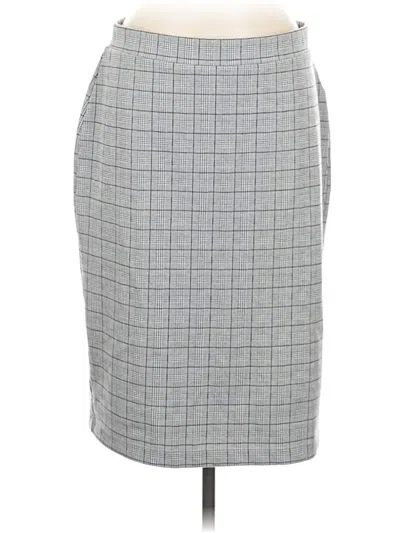 Pre-owned Liz Claiborne Career Formal Skirt In Gray