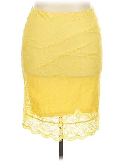 Pre-owned Liz Claiborne Career Formal Skirt In Yellow