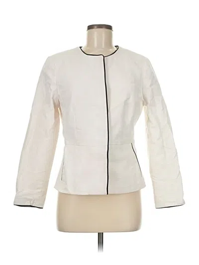 Pre-owned Liz Claiborne Career Jacket In White