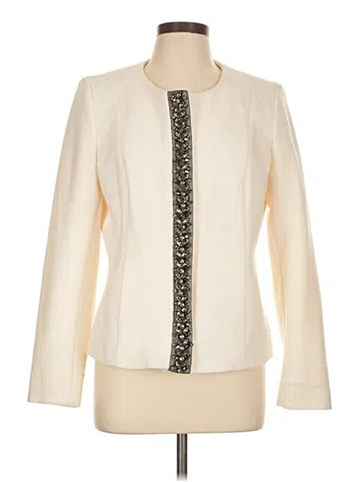 Pre-owned Liz Claiborne Career Jacket In White