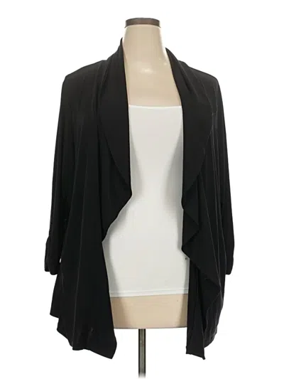 Pre-owned Liz Claiborne Career Kimono In Black