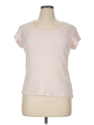 Pre-owned Liz Claiborne Career Short Sleeve T-shirt In Pink