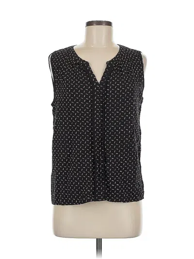 Pre-owned Liz Claiborne Career Sleeveless Blouse In Black