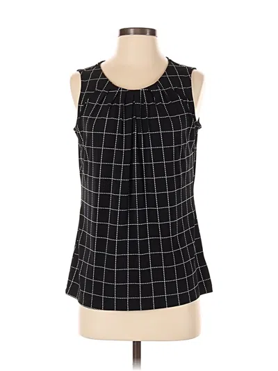Pre-owned Liz Claiborne Career Sleeveless Blouse In Black