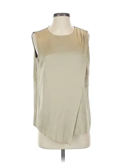 Pre-owned Liz Claiborne Career Sleeveless Blouse In White