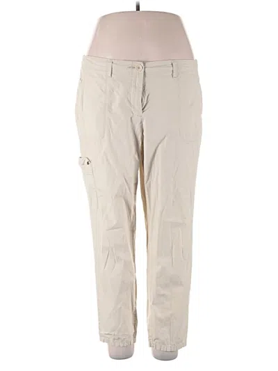 Pre-owned Liz Claiborne Cargo Pants In White