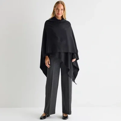 Liz Claiborne Cashmere Like Wrap In Black