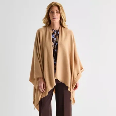 Liz Claiborne Cashmere Like Wrap In Brown