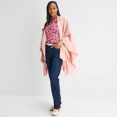 Liz Claiborne Cashmere Like Wrap In Pink