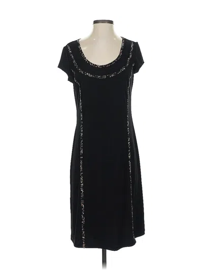 Pre-owned Liz Claiborne Casual Dress In Black