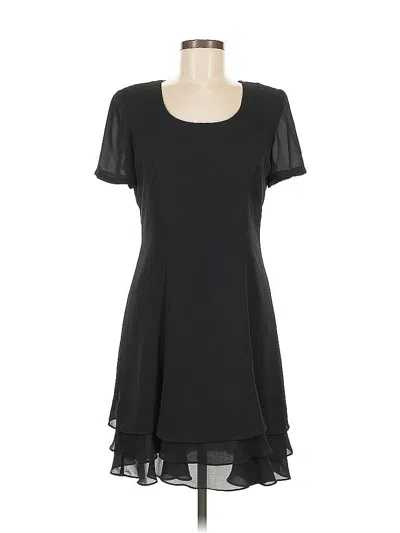 Pre-owned Liz Claiborne Casual Dress In Black
