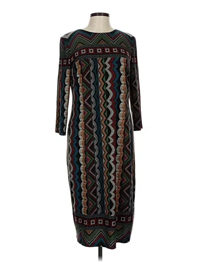 Pre-owned Liz Claiborne Casual Dress In Black