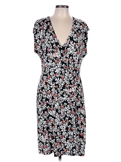 Pre-owned Liz Claiborne Casual Dress In Black