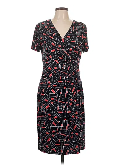 Pre-owned Liz Claiborne Casual Dress In Black