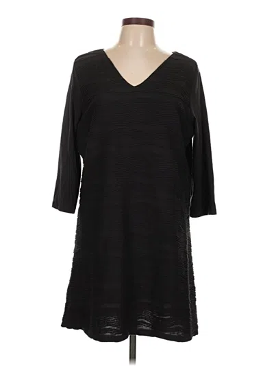 Pre-owned Liz Claiborne Casual Dress In Black