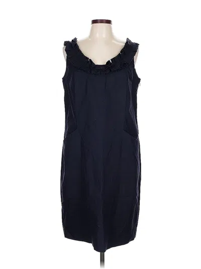 Pre-owned Liz Claiborne Casual Dress In Blue