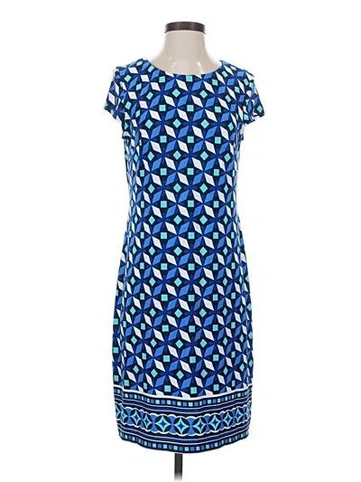 Pre-owned Liz Claiborne Casual Dress In Blue