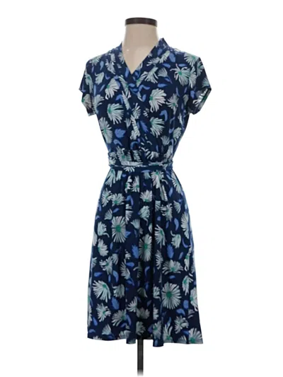 Pre-owned Liz Claiborne Casual Dress In Blue