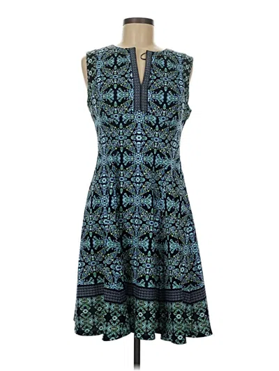 Pre-owned Liz Claiborne Casual Dress In Blue