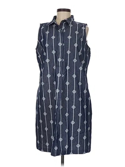 Pre-owned Liz Claiborne Casual Dress In Blue