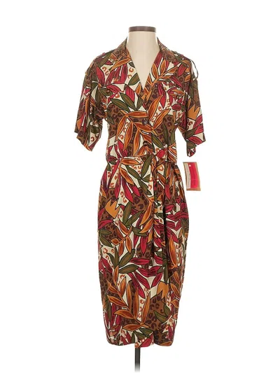 Pre-owned Liz Claiborne Casual Dress In Brown