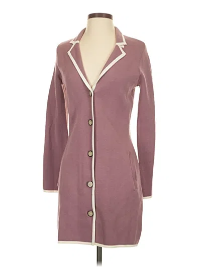 Pre-owned Liz Claiborne Casual Dress In Burgundy
