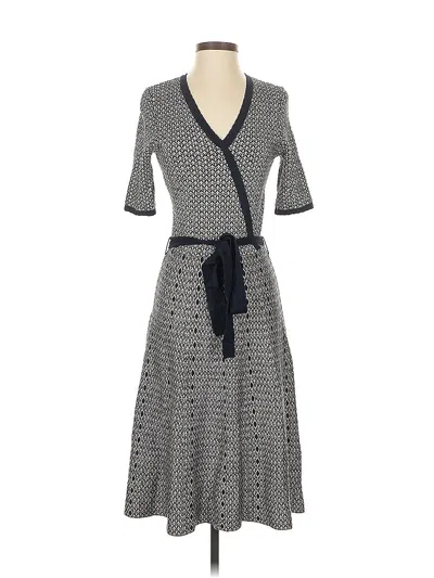 Pre-owned Liz Claiborne Casual Dress In Gray