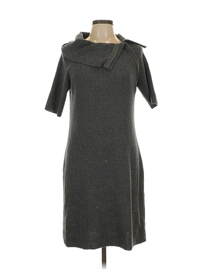 Pre-owned Liz Claiborne Casual Dress In Gray