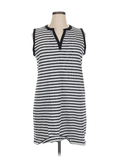 Pre-owned Liz Claiborne Casual Dress In Gray