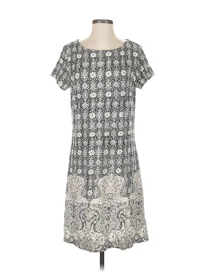Pre-owned Liz Claiborne Casual Dress In Gray