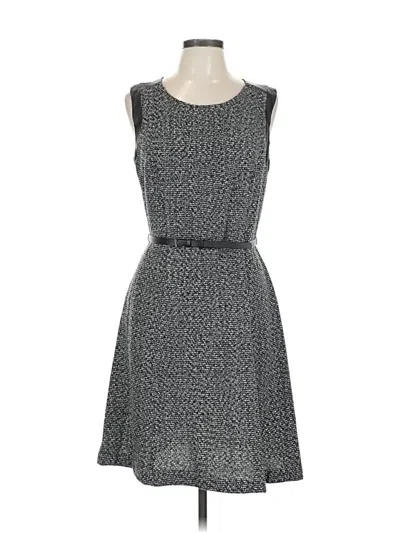 Pre-owned Liz Claiborne Casual Dress In Gray