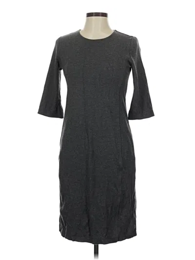 Pre-owned Liz Claiborne Casual Dress In Gray