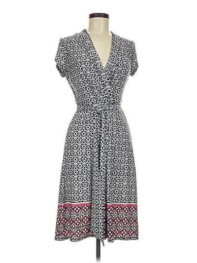 Pre-owned Liz Claiborne Casual Dress In Gray