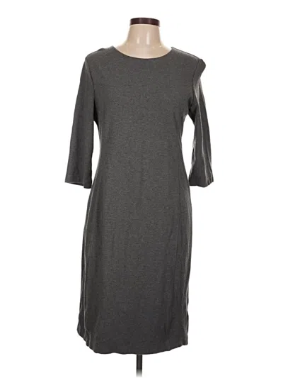 Pre-owned Liz Claiborne Casual Dress In Gray