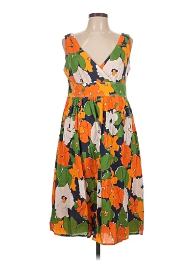 Pre-owned Liz Claiborne Casual Dress In Orange