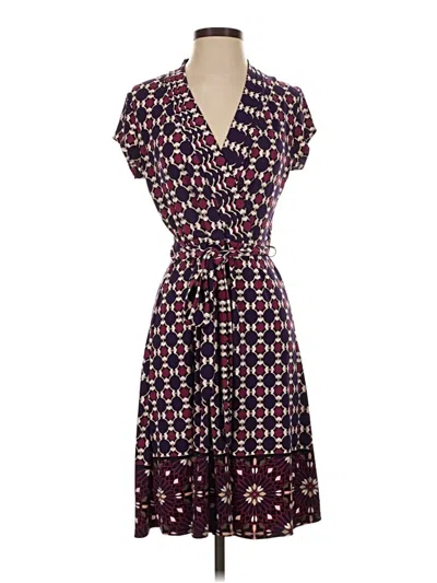 Pre-owned Liz Claiborne Casual Dress In Purple