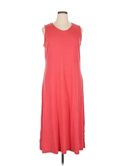 Pre-owned Liz Claiborne Casual Dress In Red