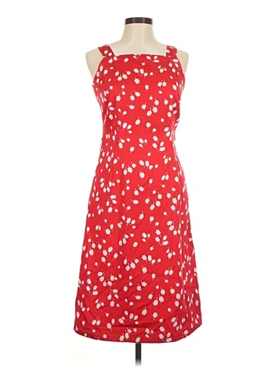 Pre-owned Liz Claiborne Casual Dress In Red