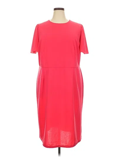 Pre-owned Liz Claiborne Casual Dress In Red