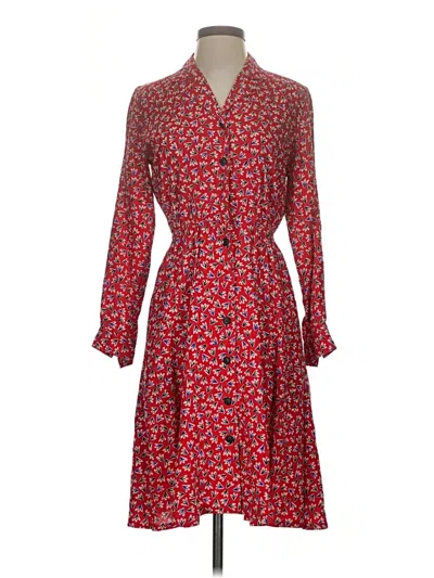 Pre-owned Liz Claiborne Casual Dress In Red