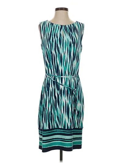 Pre-owned Liz Claiborne Casual Dress In Teal