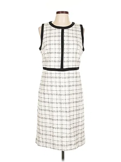 Pre-owned Liz Claiborne Casual Dress In White