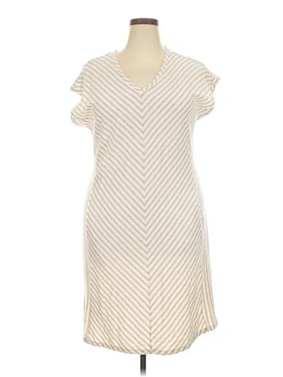 Pre-owned Liz Claiborne Casual Dress In White