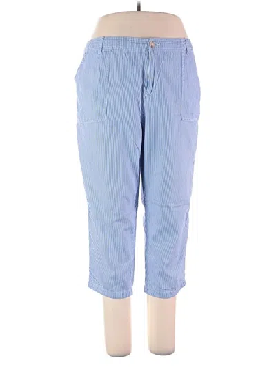 Pre-owned Liz Claiborne Casual Pants In Blue