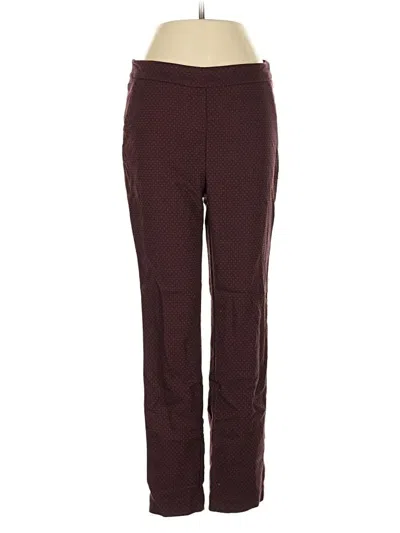 Pre-owned Liz Claiborne Casual Pants In Burgundy